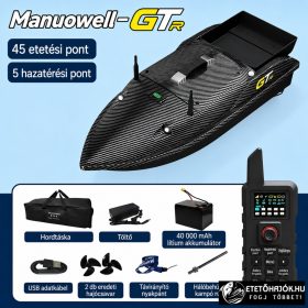 MANUOWELL GTR GPS SPEED HORGÁSZ ETETŐHAJÓ AKKUMULÁTORRAL