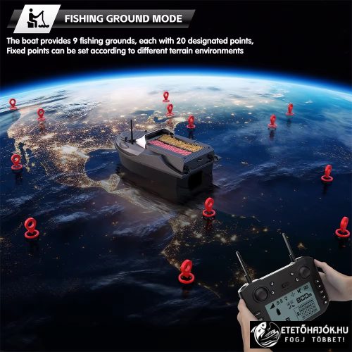 CSOMAG AJÁNLAT - FLYTEC V080 GPS ETETŐHAJÓ AKKUMULÁTORRAL 