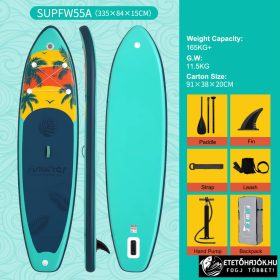 FUNWATER PALM GREEN SUPFW55A SUP DESZKA