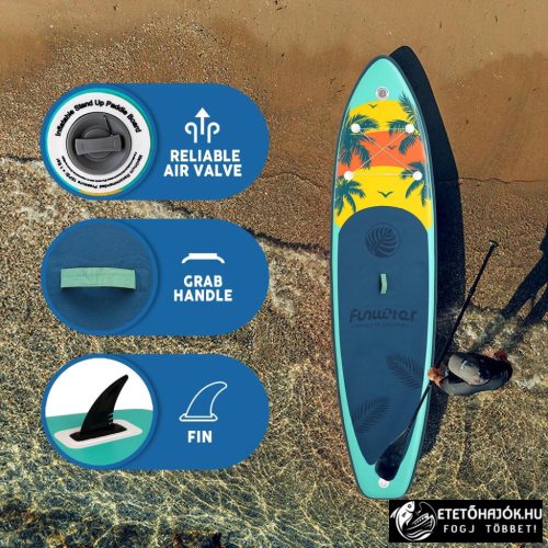 FUNWATER PALM GREEN SUPFW55A SUP DESZKA