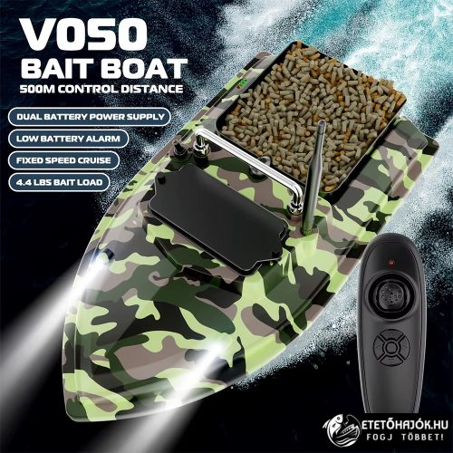 CSOMAG AJÁNLAT - FLYTEC V050 CAMOU HORGÁSZ ETETŐHAJÓ