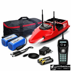 CSOMAG AJÁNLAT - FLYTEC V803 RED HORGÁSZ ETETŐHAJÓ