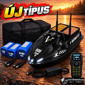   PRÉMIUM CSOMAG AJÁNLAT - FLYTEC V600 BLACK GPS HORGÁSZ ETETŐHAJÓ