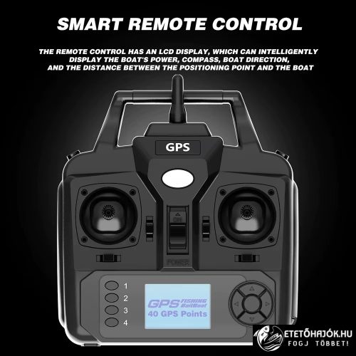 FLYTEC V020 FLUO GPS HORGÁSZ ETETŐHAJÓ AJÁNDÉK AKKUMULÁTORRAL