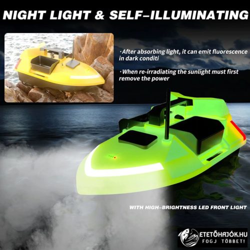 FLYTEC V020 FLUO GPS HORGÁSZ ETETŐHAJÓ AJÁNDÉK AKKUMULÁTORRAL