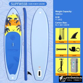 FUNWATER PALM BLUE SUPFW55A SUP DESZKA