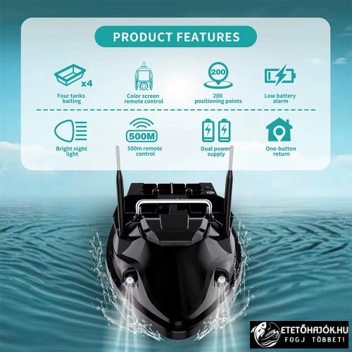 CSOMAG AJÁNLAT - FLYTEC V803 GPS HORGÁSZ ETETŐHAJÓ 