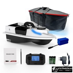   CSOMAG AJÁNLAT - D19 GPS WHITE HORGÁSZ ETETŐHAJÓ AKKUMULÁTORRAL 