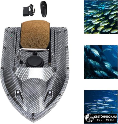 D13 CARBON CARP HORGÁSZ ETETŐHAJÓ BEÉPÍTETT AKKUMULÁTORRAL