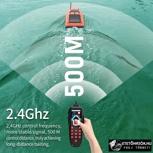 FLYTEC V805 GPS KOMPAKT ORANGE HORGÁSZ ETETŐHAJÓ AKKUMULÁTORRAL