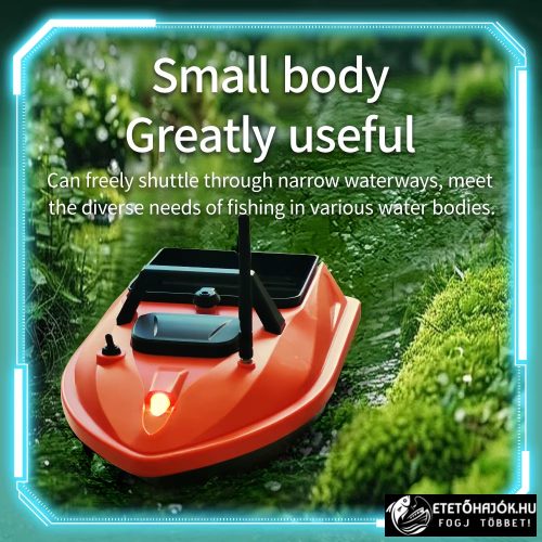 FLYTEC V805 GPS KOMPAKT ORANGE HORGÁSZ ETETŐHAJÓ AKKUMULÁTORRAL