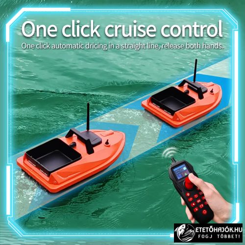 FLYTEC V805 GPS KOMPAKT ORANGE HORGÁSZ ETETŐHAJÓ AKKUMULÁTORRAL