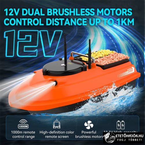FLYTEC V066 ORANGE HORGÁSZ ETETŐHAJÓ