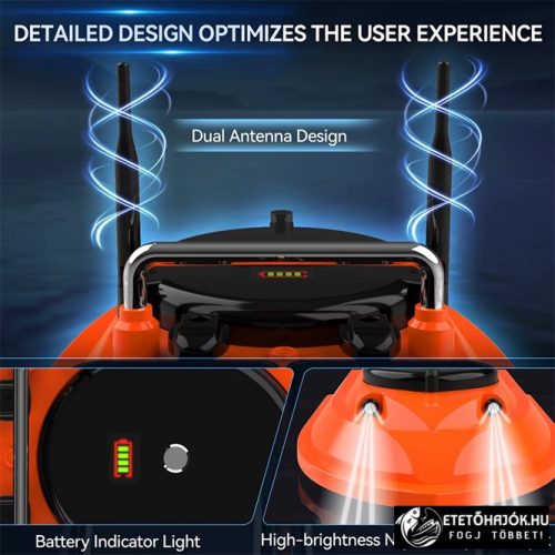 FLYTEC V066 ORANGE HORGÁSZ ETETŐHAJÓ